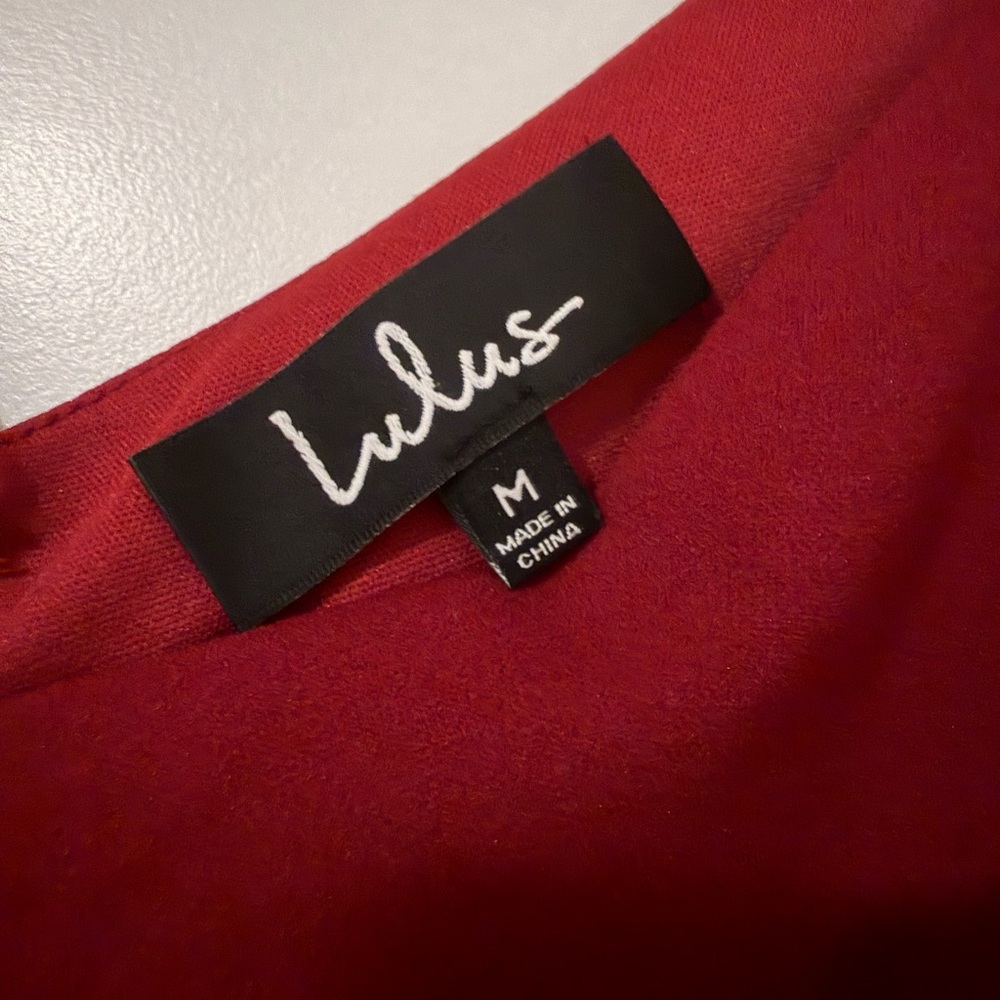 Lulu's Vibrant Red Mini Dress - Picture 3 of 3